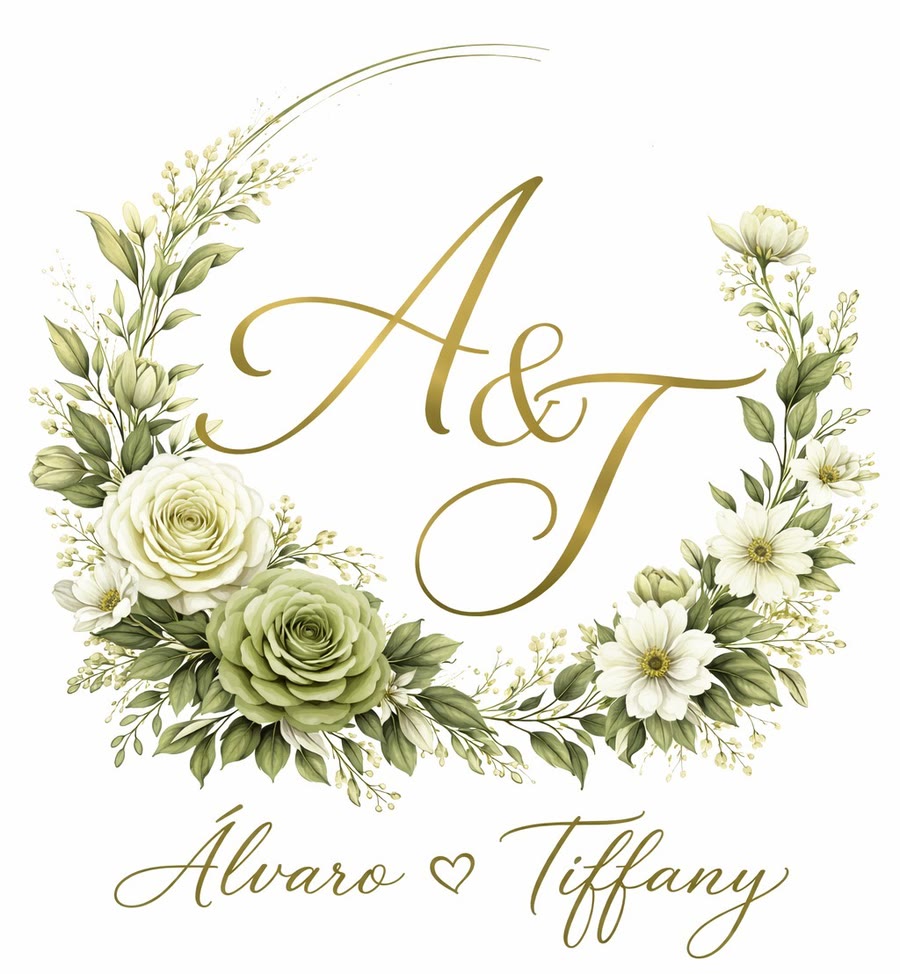 Monograma A & T, Álvaro y Tiffany